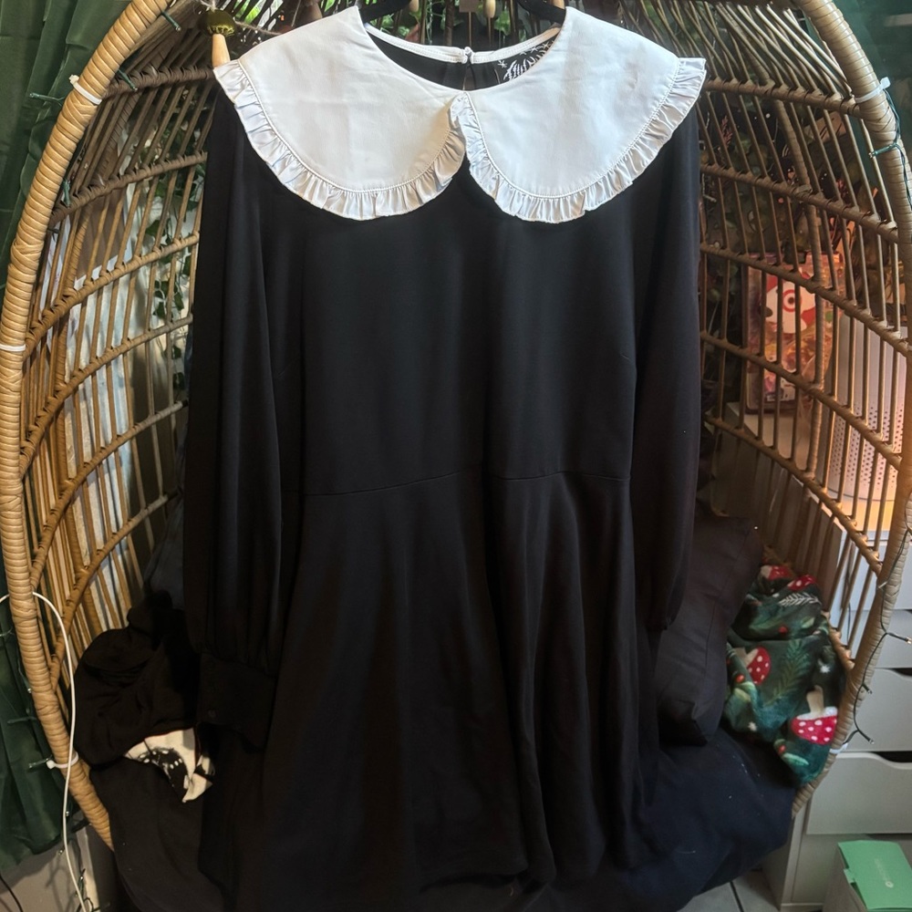 Killstar mini dress with bishop sleeves